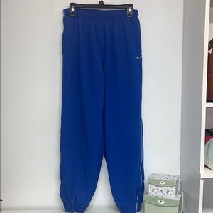 Nike Team Medium Men's Royal Blue Mesh Lined Nylon Joggers, Athleisure, sporty